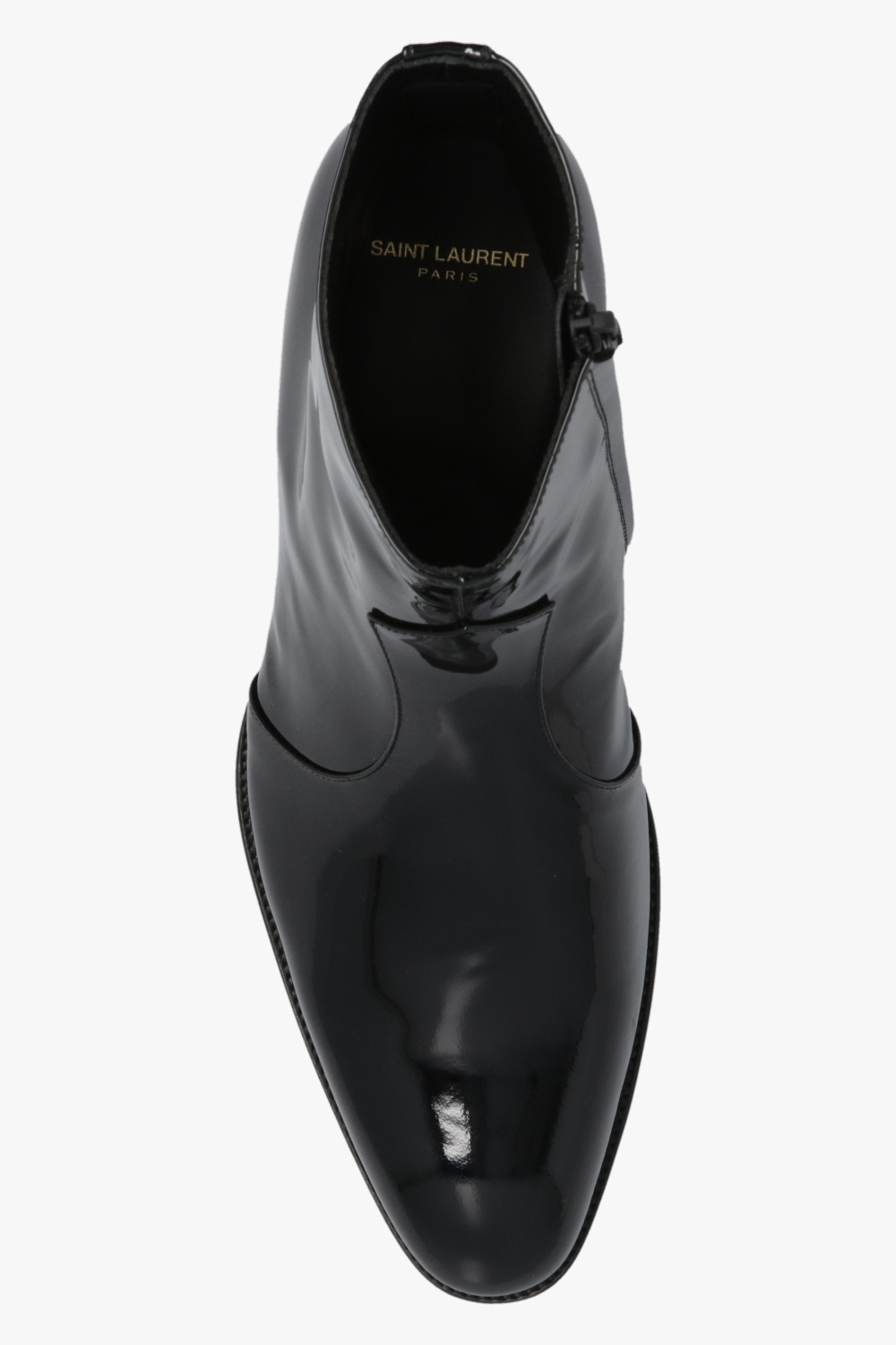 Black 'Wyatt' heeled ankle boots Saint Laurent